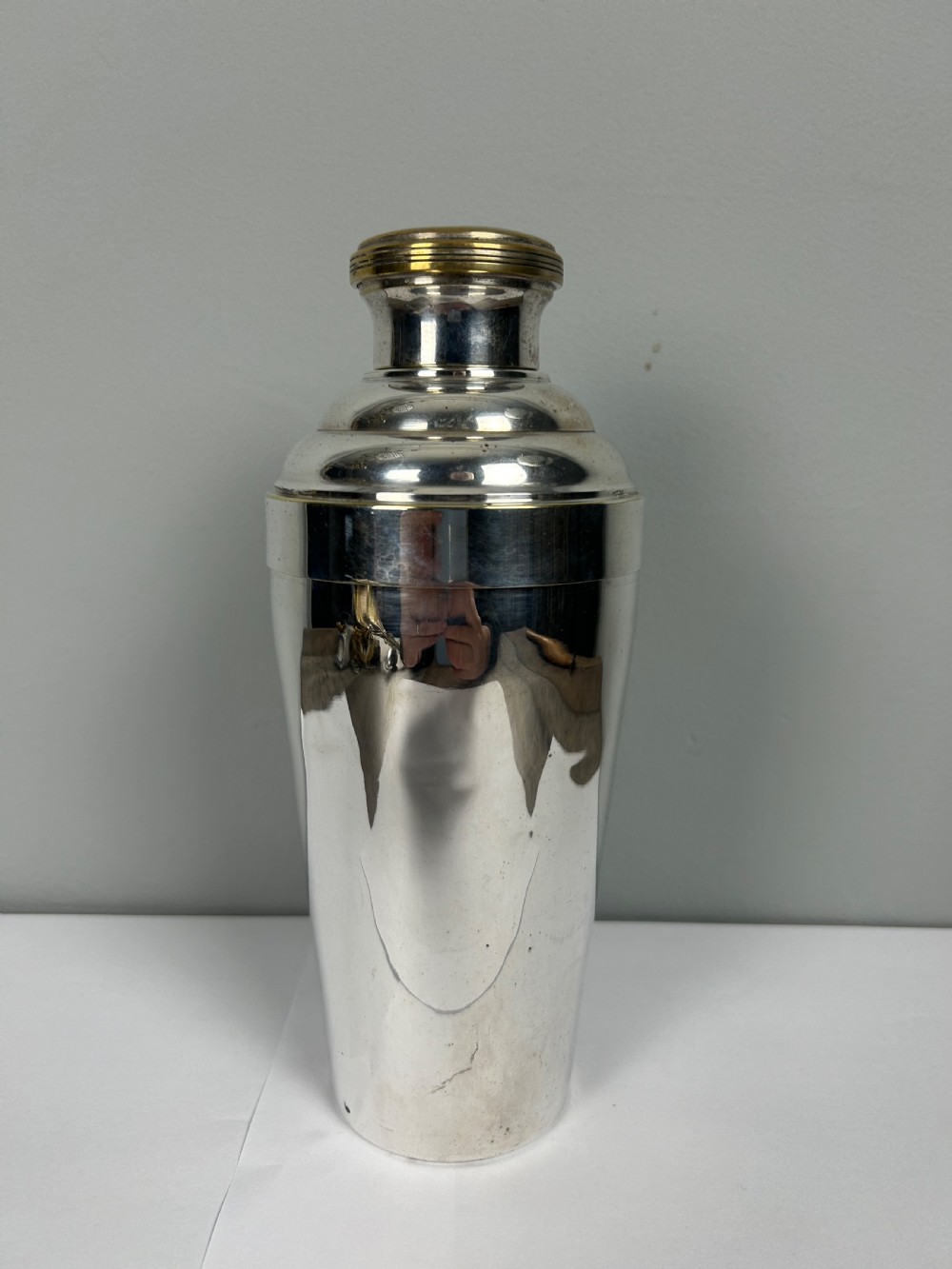 French Silver Plated Art Deco Cocktail Shaker View VI