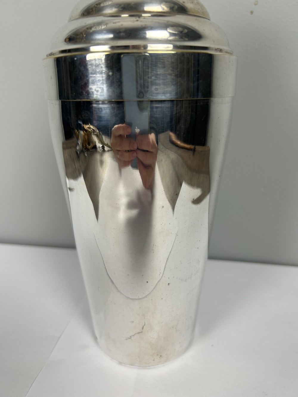 French Silver Plated Art Deco Cocktail Shaker View VIII