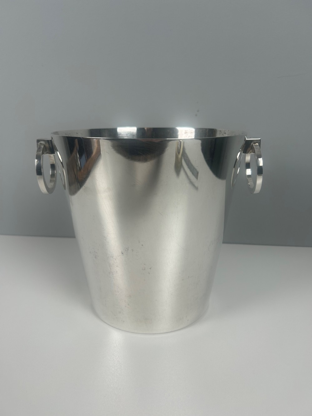 French Art Deco Silver Plated Champagne Ice Bucket by Le Chardon View II