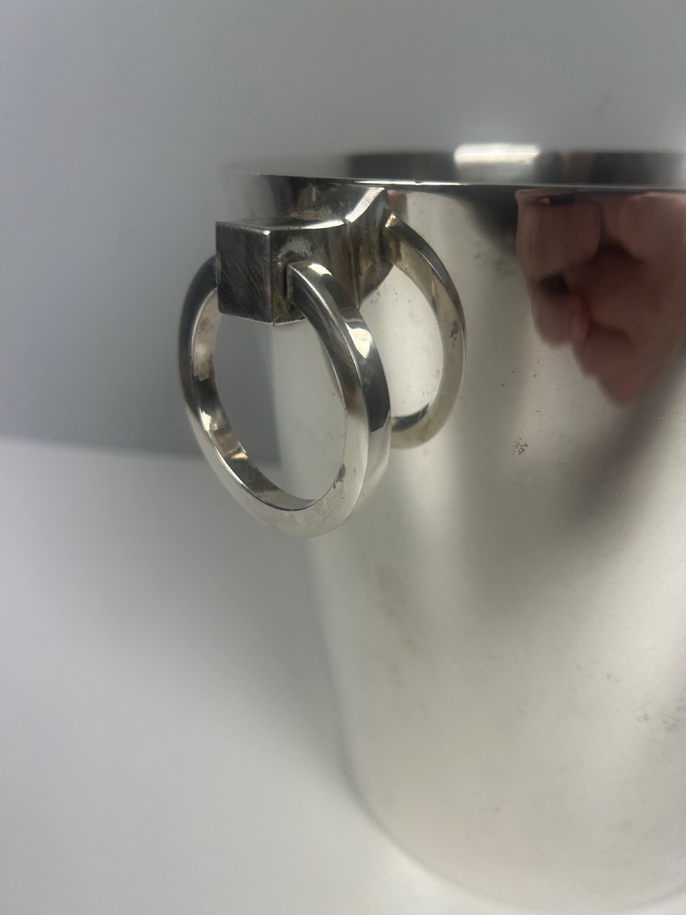 French Art Deco Silver Plated Champagne Ice Bucket by Le Chardon View VI