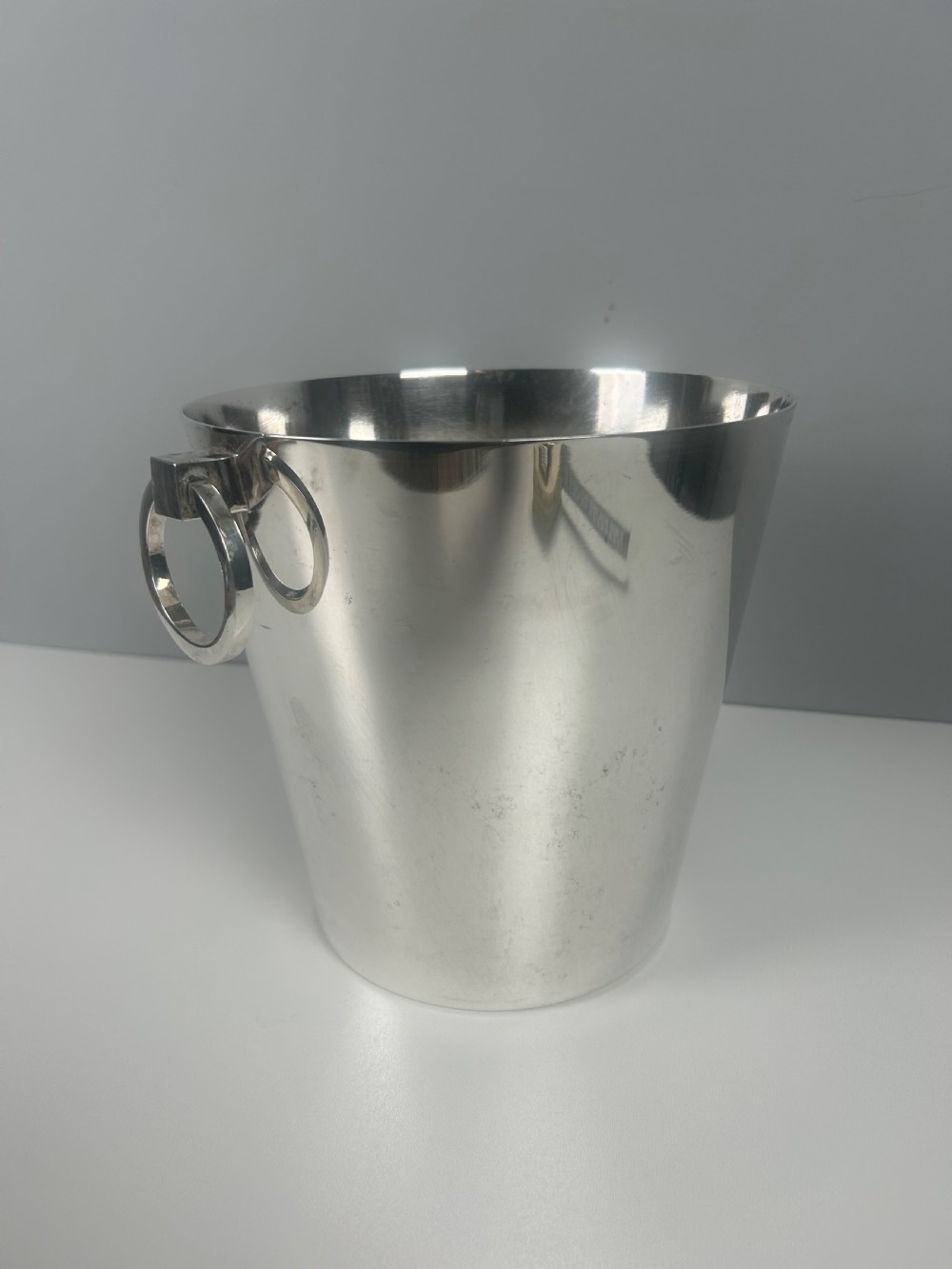 French Art Deco Silver Plated Champagne Ice Bucket by Le Chardon View VII
