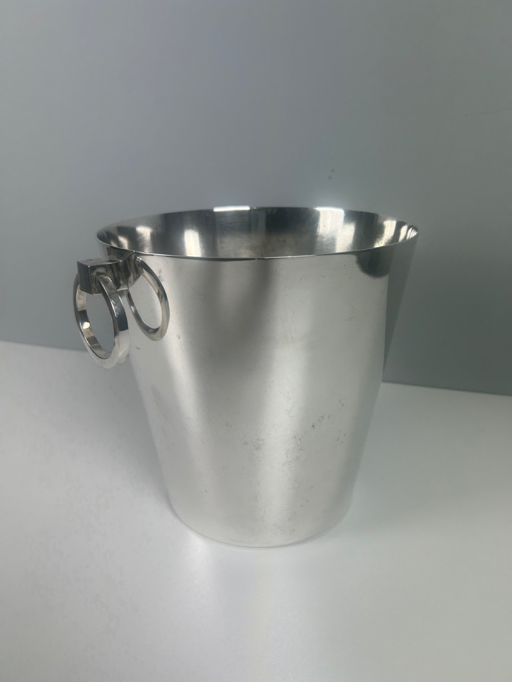 French Art Deco Silver Plated Champagne Ice Bucket by Le Chardon View VIII