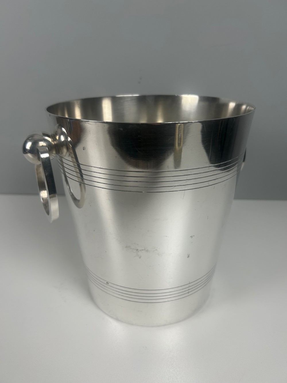 Art Deco French Silver Plated Champagne Ice Bucket View VI