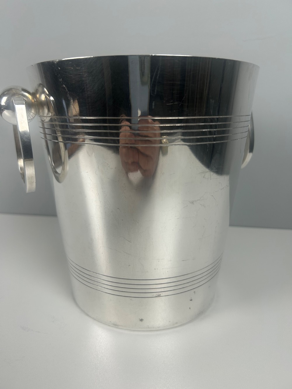 Art Deco French Silver Plated Champagne Ice Bucket View VIII