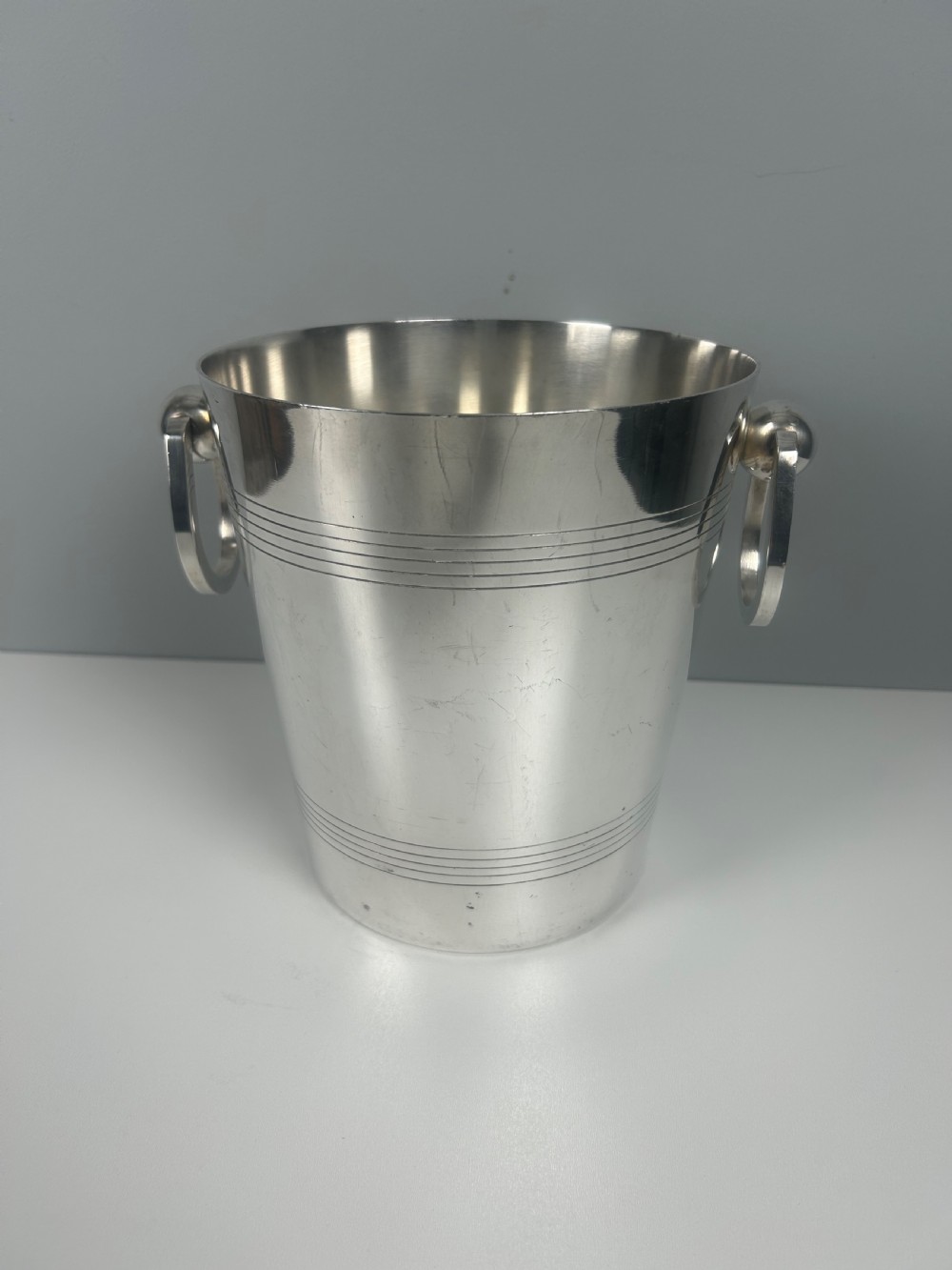 Art Deco French Silver Plated Champagne Ice Bucket View X