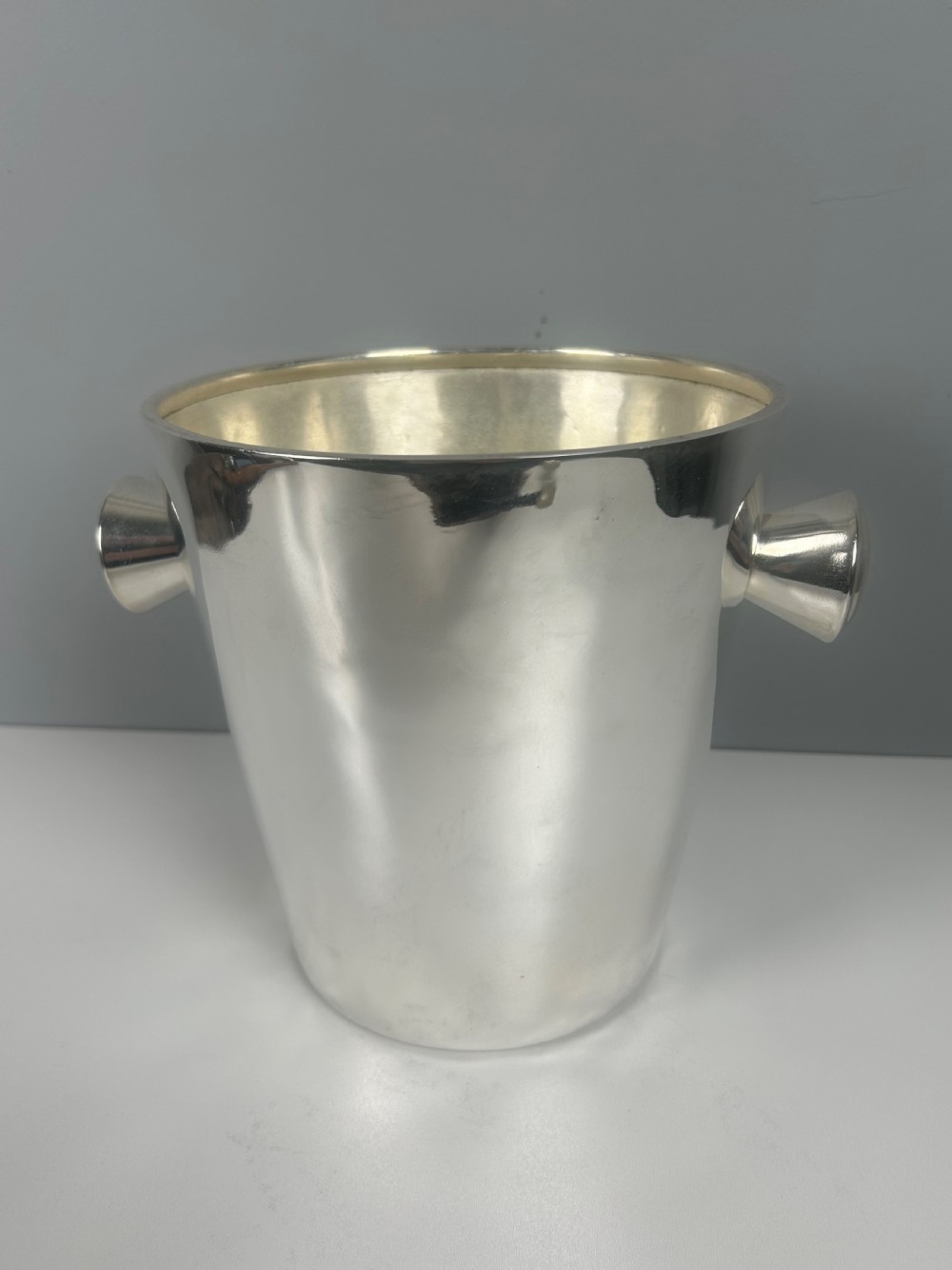 Art Deco Silver Plated Champagne Ice Bucket by Krupp Milano, Italy