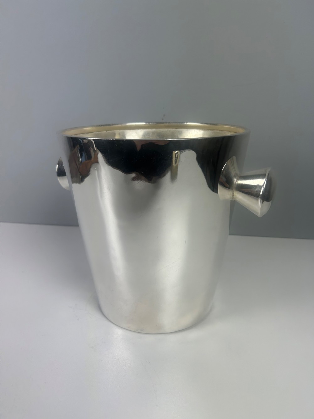 Art Deco Silver Plated Champagne Ice Bucket by Krupp Milano, Italy View III