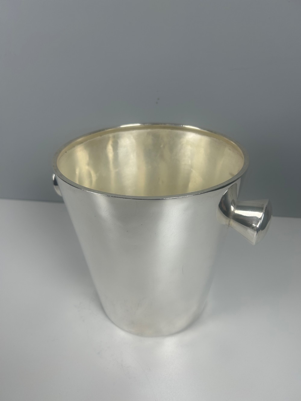 Art Deco Silver Plated Champagne Ice Bucket by Krupp Milano, Italy View IV