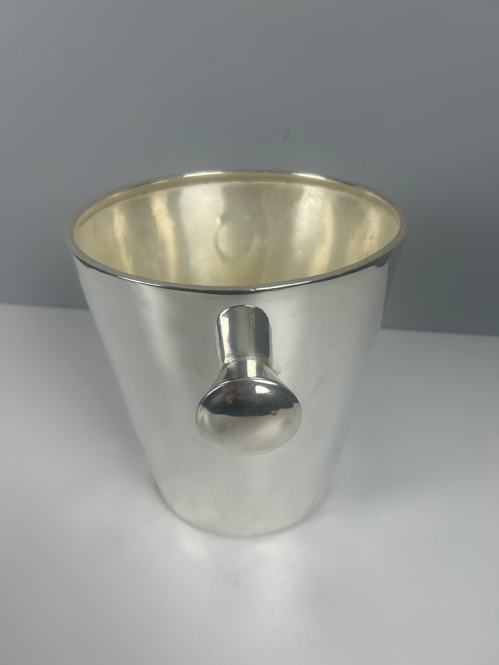 Art Deco Silver Plated Champagne Ice Bucket by Krupp Milano, Italy View V