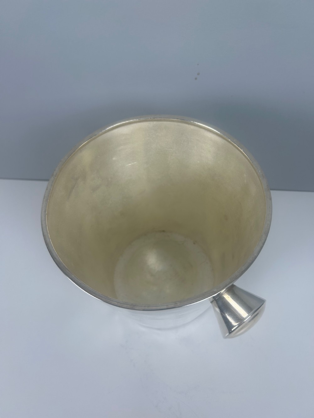 Art Deco Silver Plated Champagne Ice Bucket by Krupp Milano, Italy View VI