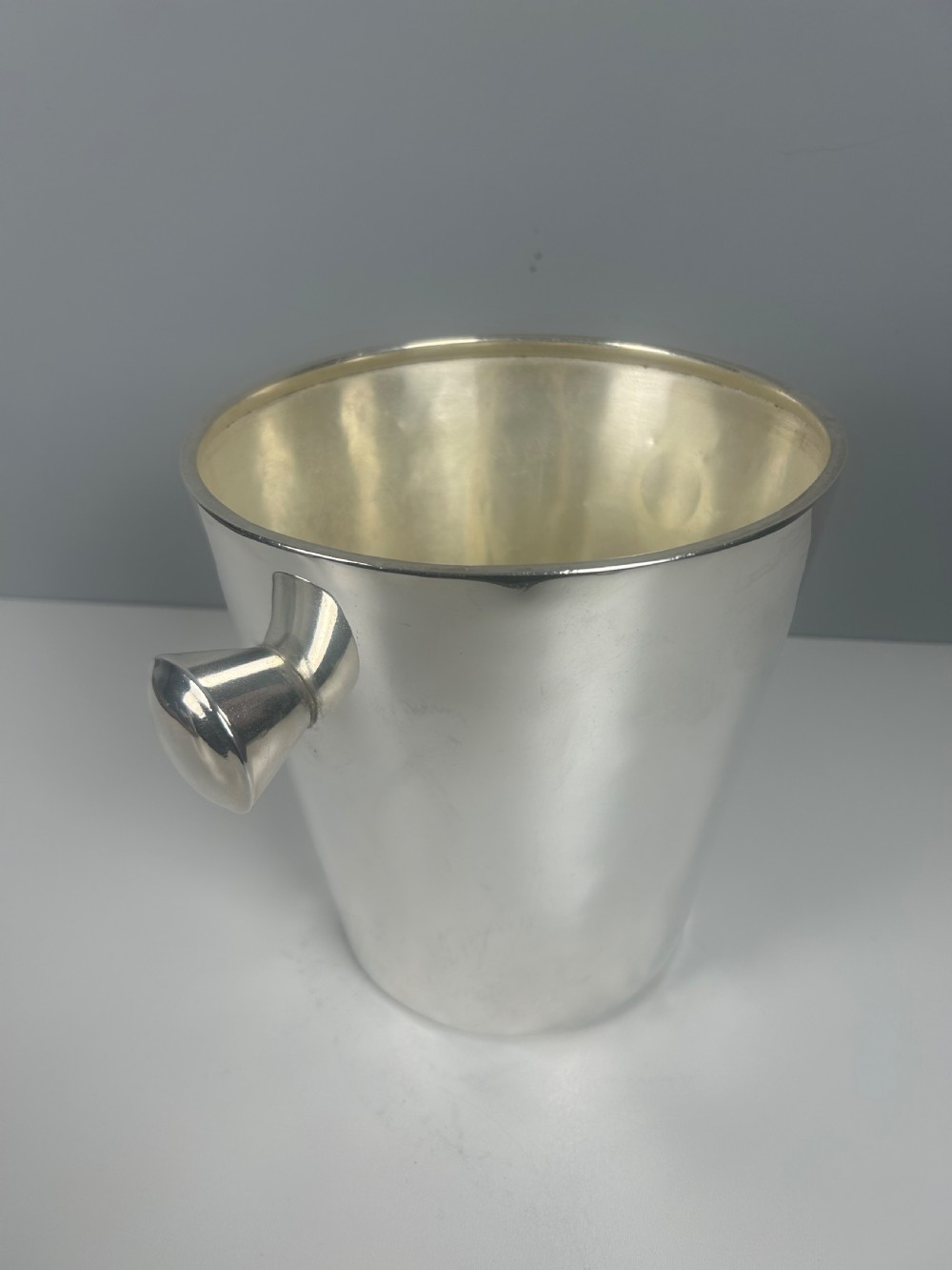 Art Deco Silver Plated Champagne Ice Bucket by Krupp Milano, Italy View VII