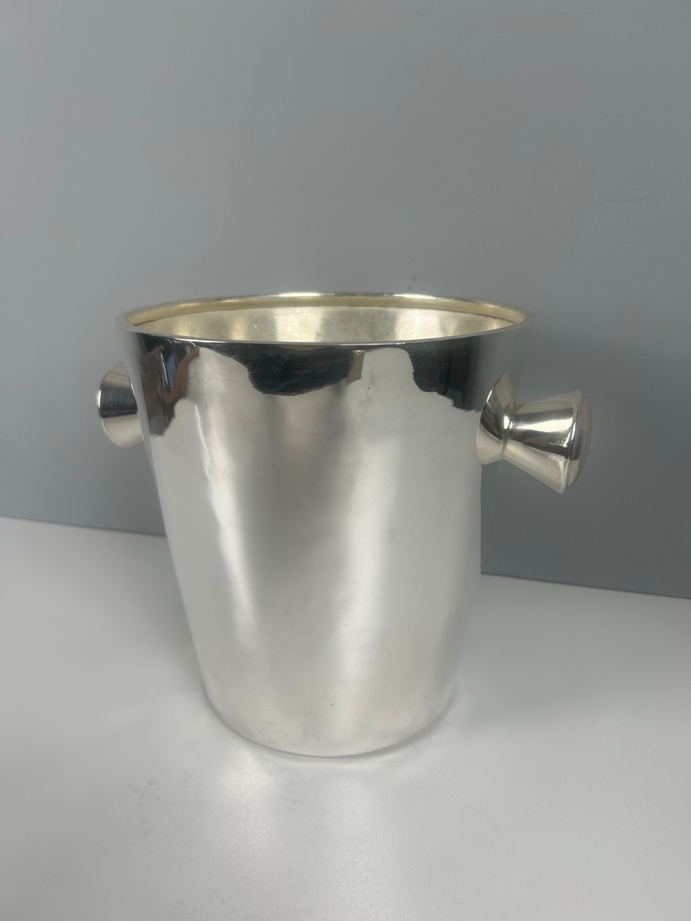 Art Deco Silver Plated Champagne Ice Bucket by Krupp Milano, Italy View X