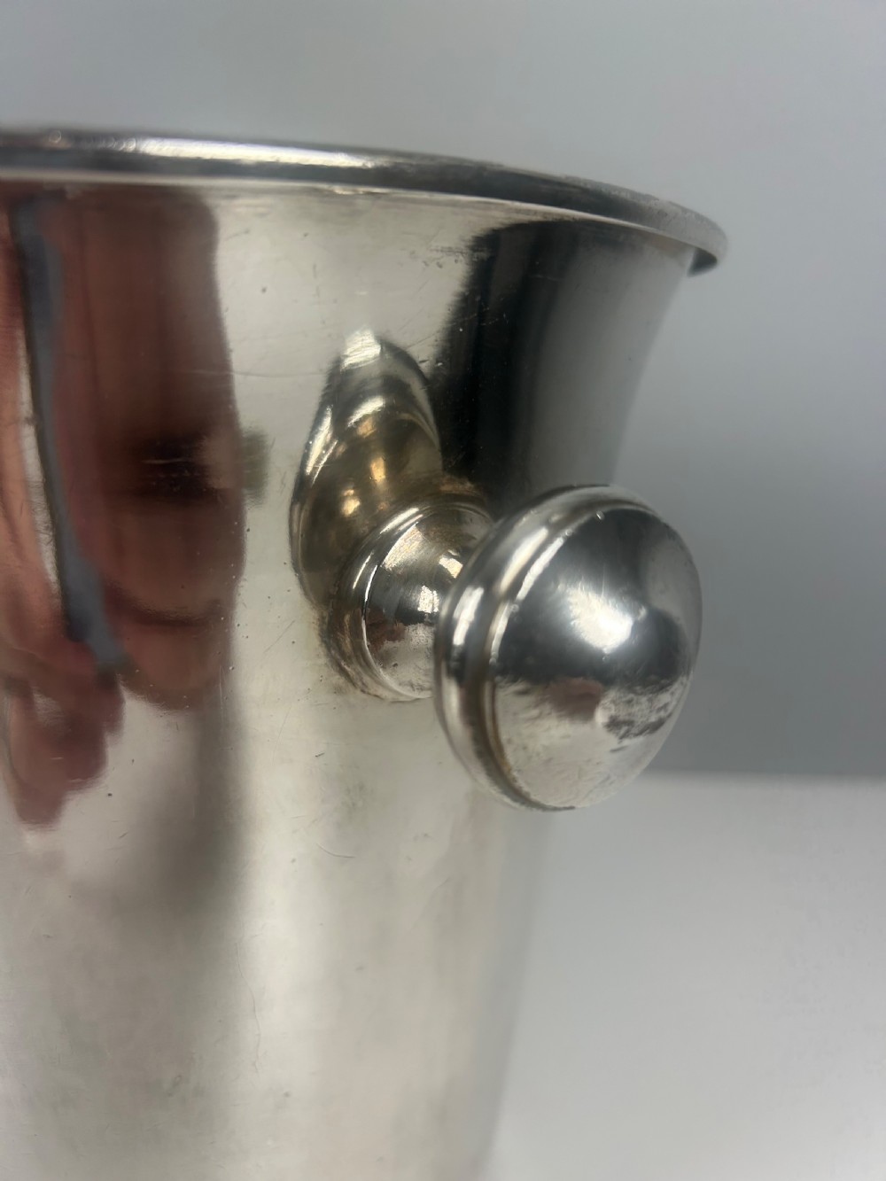 Hotel Art Deco Silver Plated Champagne Ice Bucket  View V