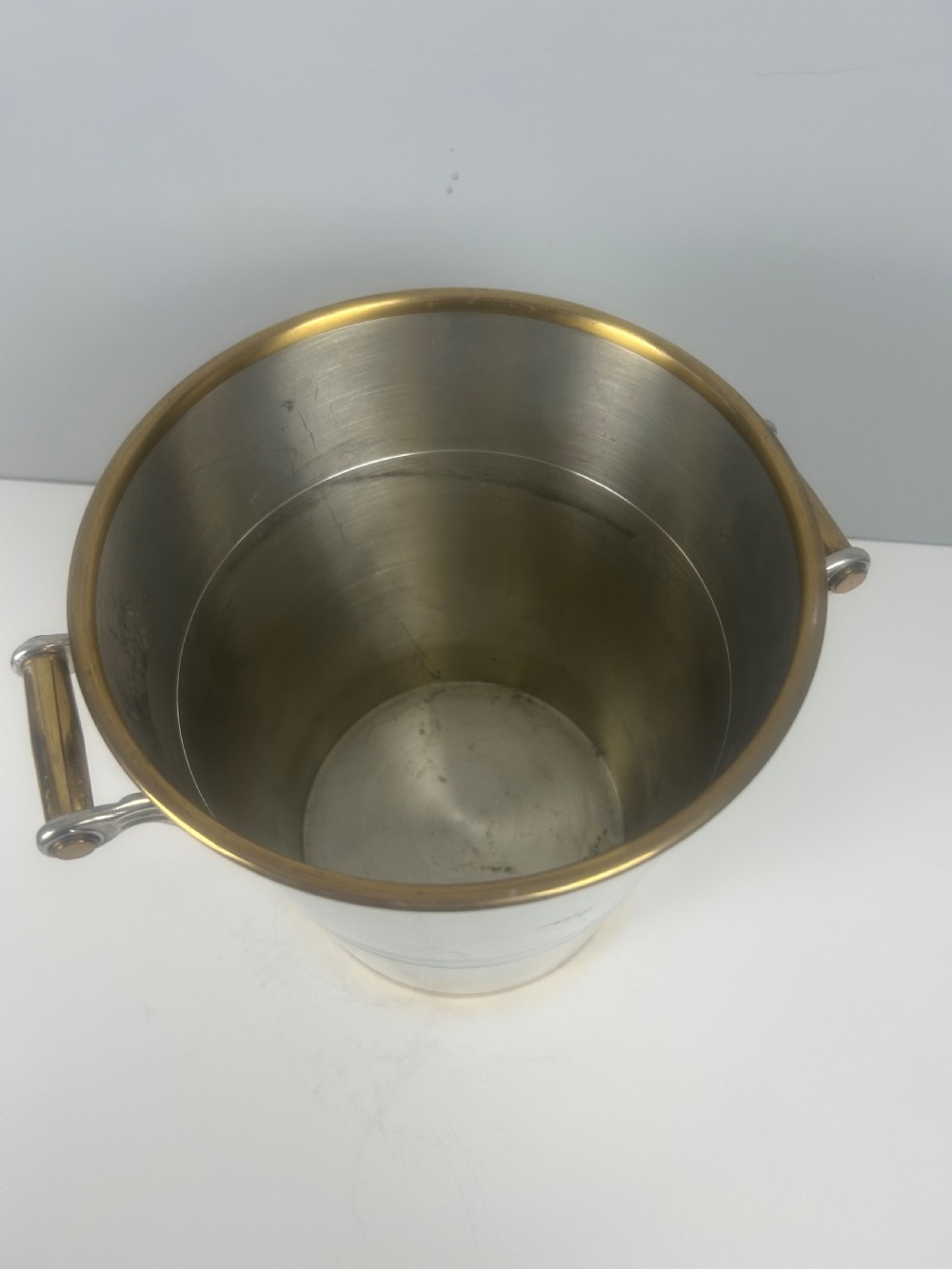 Art Deco Silver Plated Champagne Bucket by Les Etains Du Manoir, Paris View III