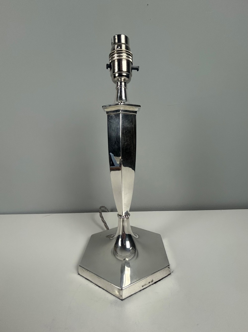 Hawksworth Eyre & Co Silver Plated Table Lamp