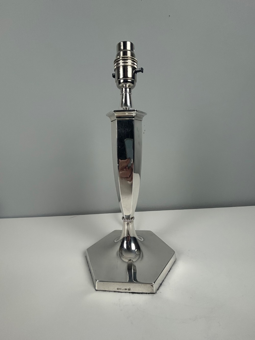 Hawksworth Eyre & Co Silver Plated Table Lamp View IX
