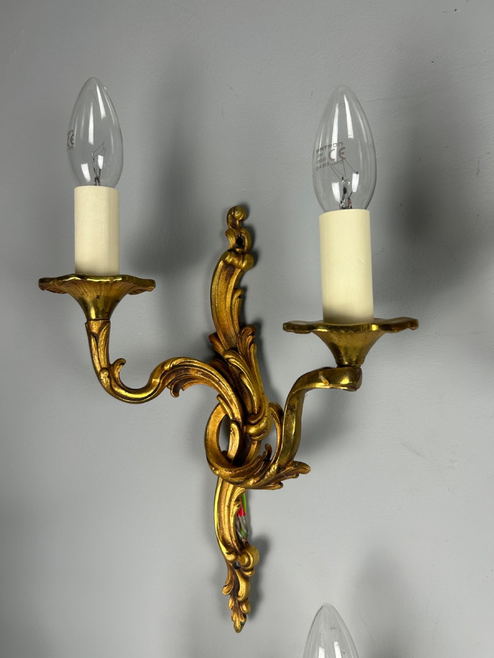 Set Of 6 French Gilded Antique Wall Lights View VIII