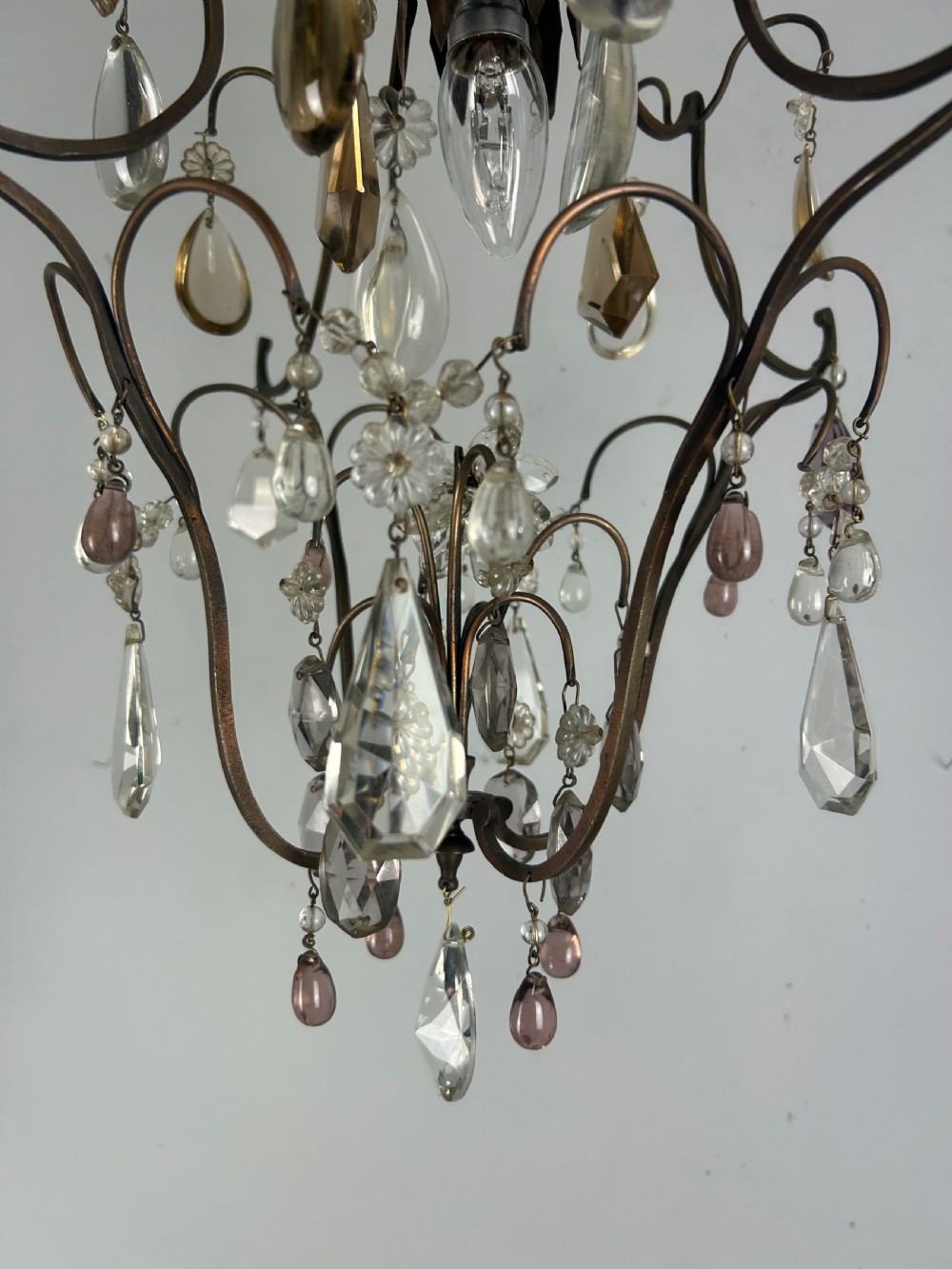 Large French Single Light Chandelier, Ceiling Light  View VI