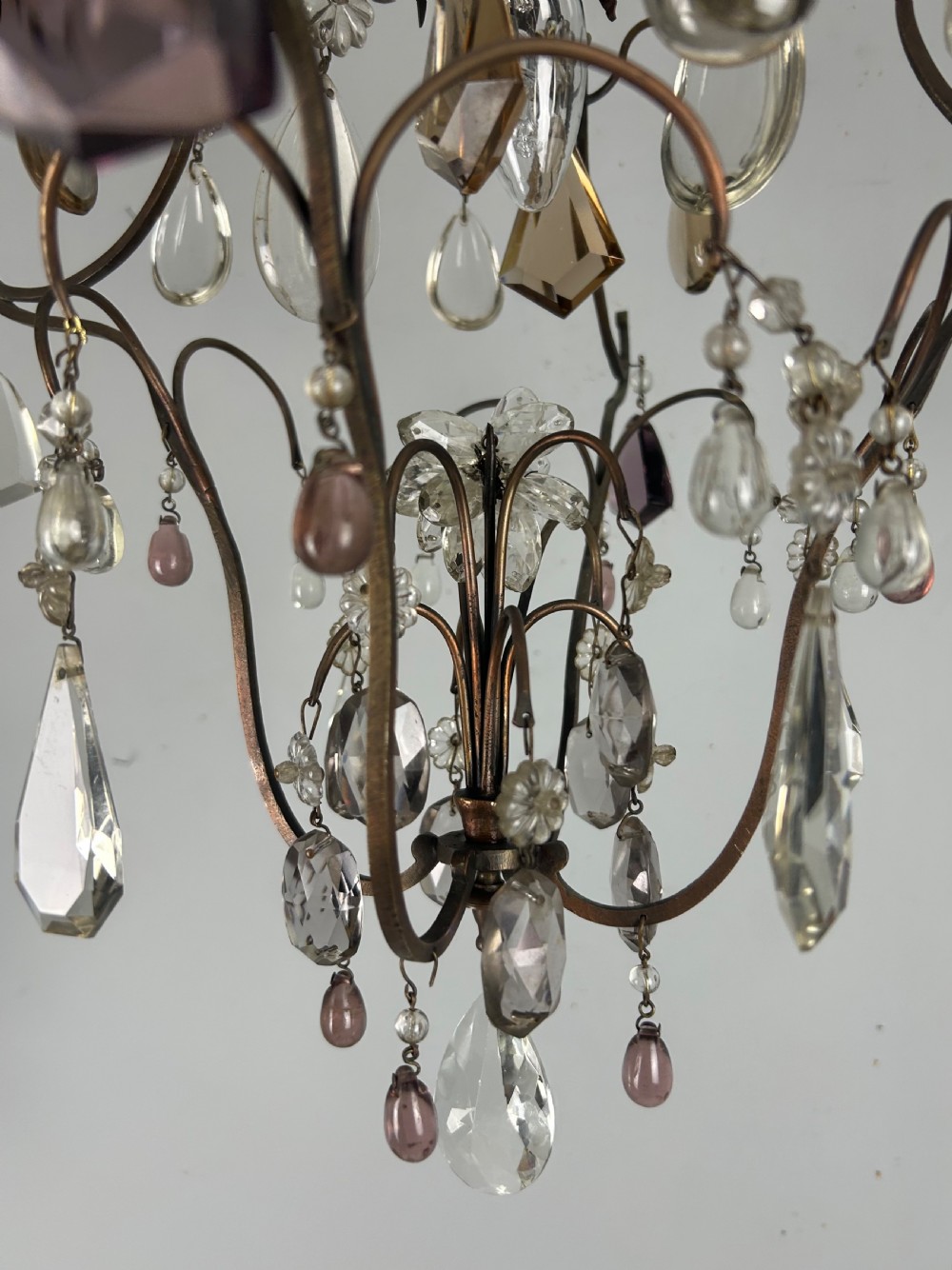 Large French Single Light Chandelier, Ceiling Light  View XV