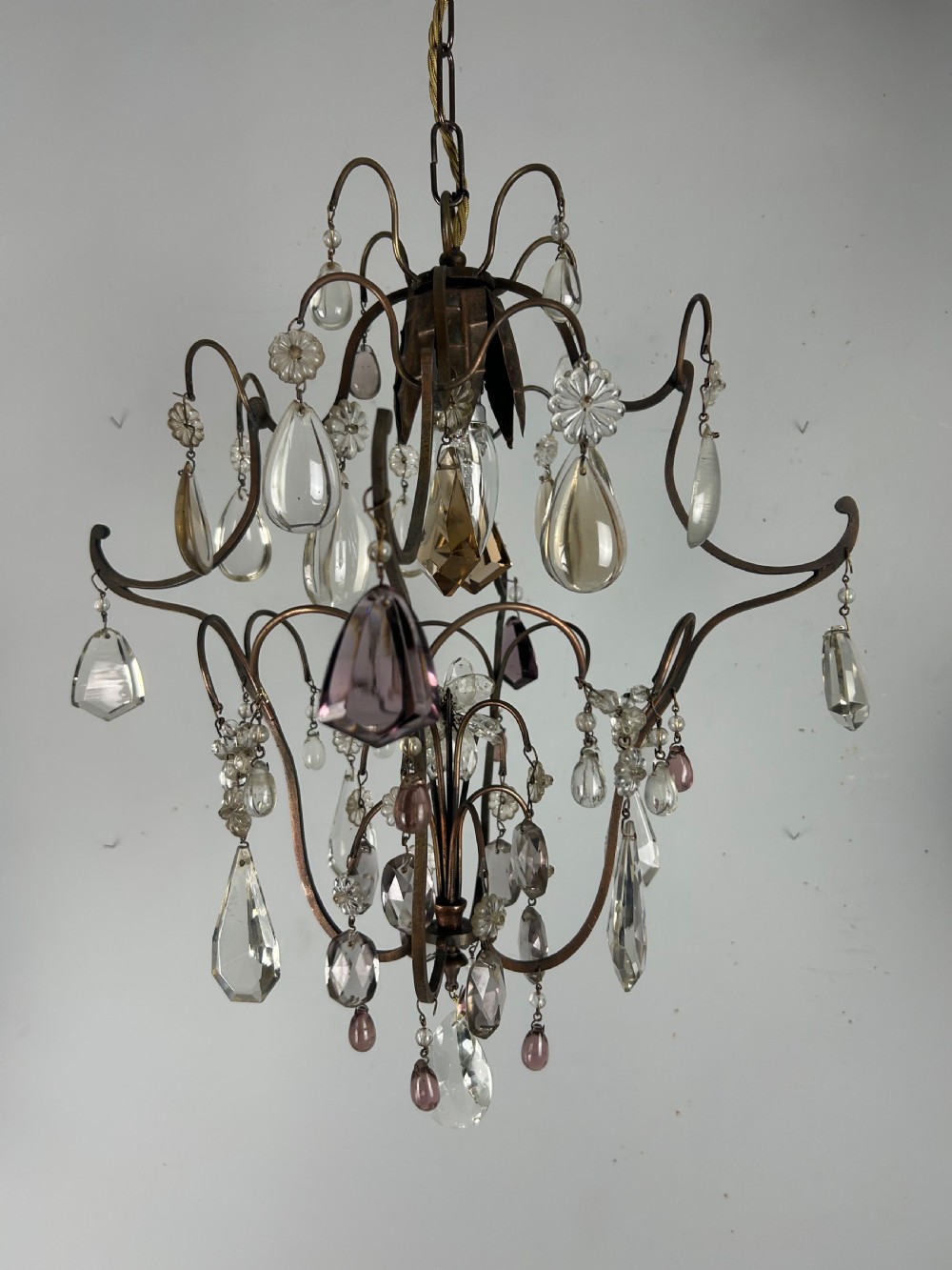 Large French Single Light Chandelier, Ceiling Light  View XVI
