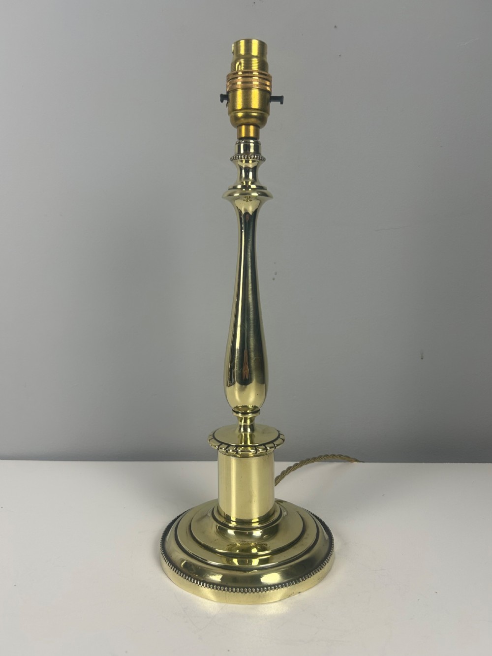 English Brass Victorian Table Lamp