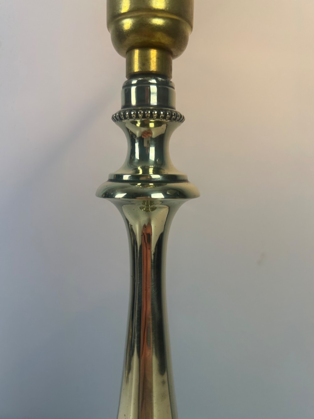 English Brass Victorian Table Lamp View II