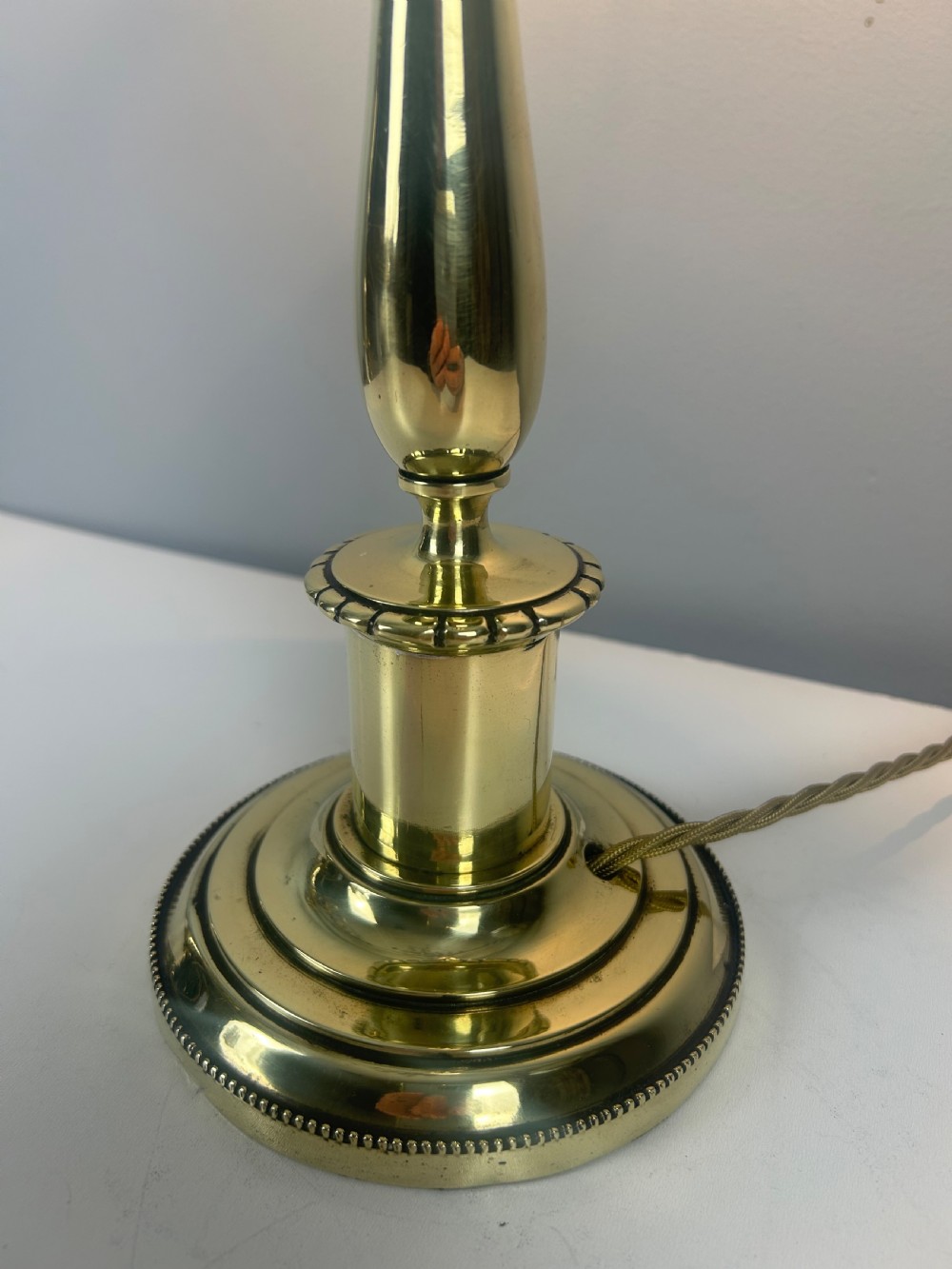 English Brass Victorian Table Lamp View IV