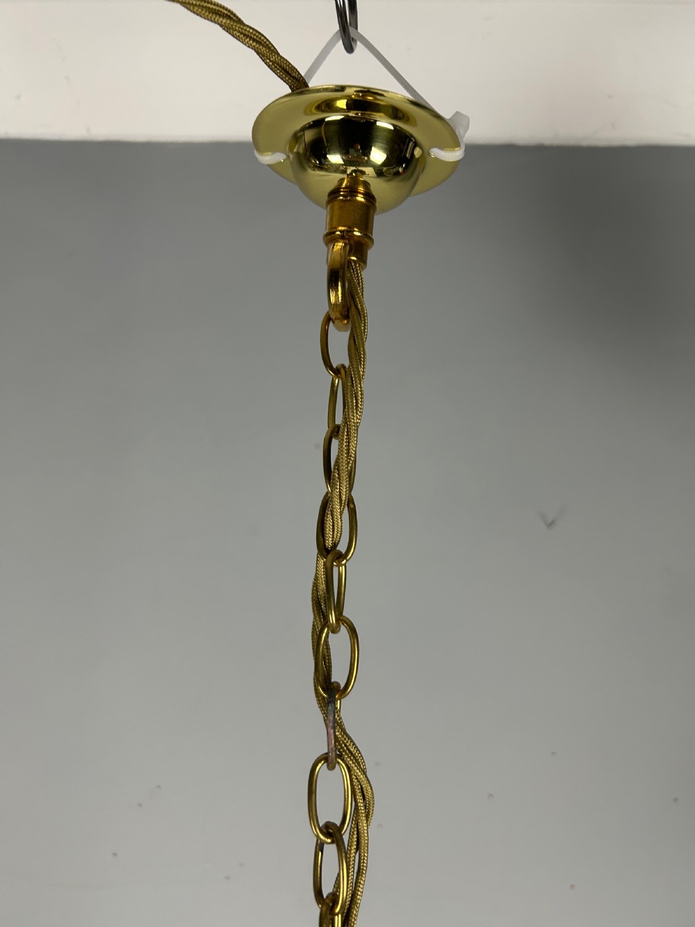 French 19th Century 3 Light Chandelier Ceiling Light View VII