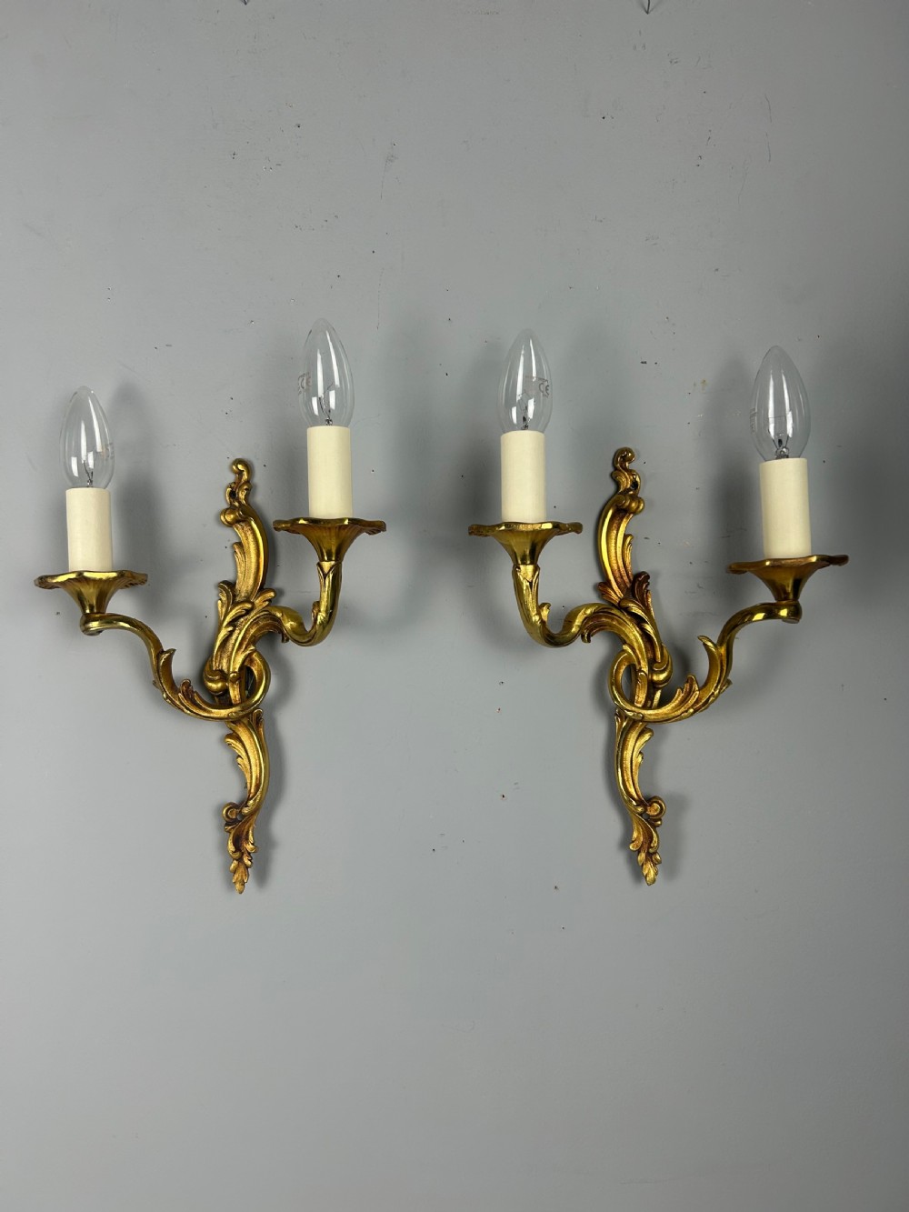 French Gilded Antique Wall Lights
