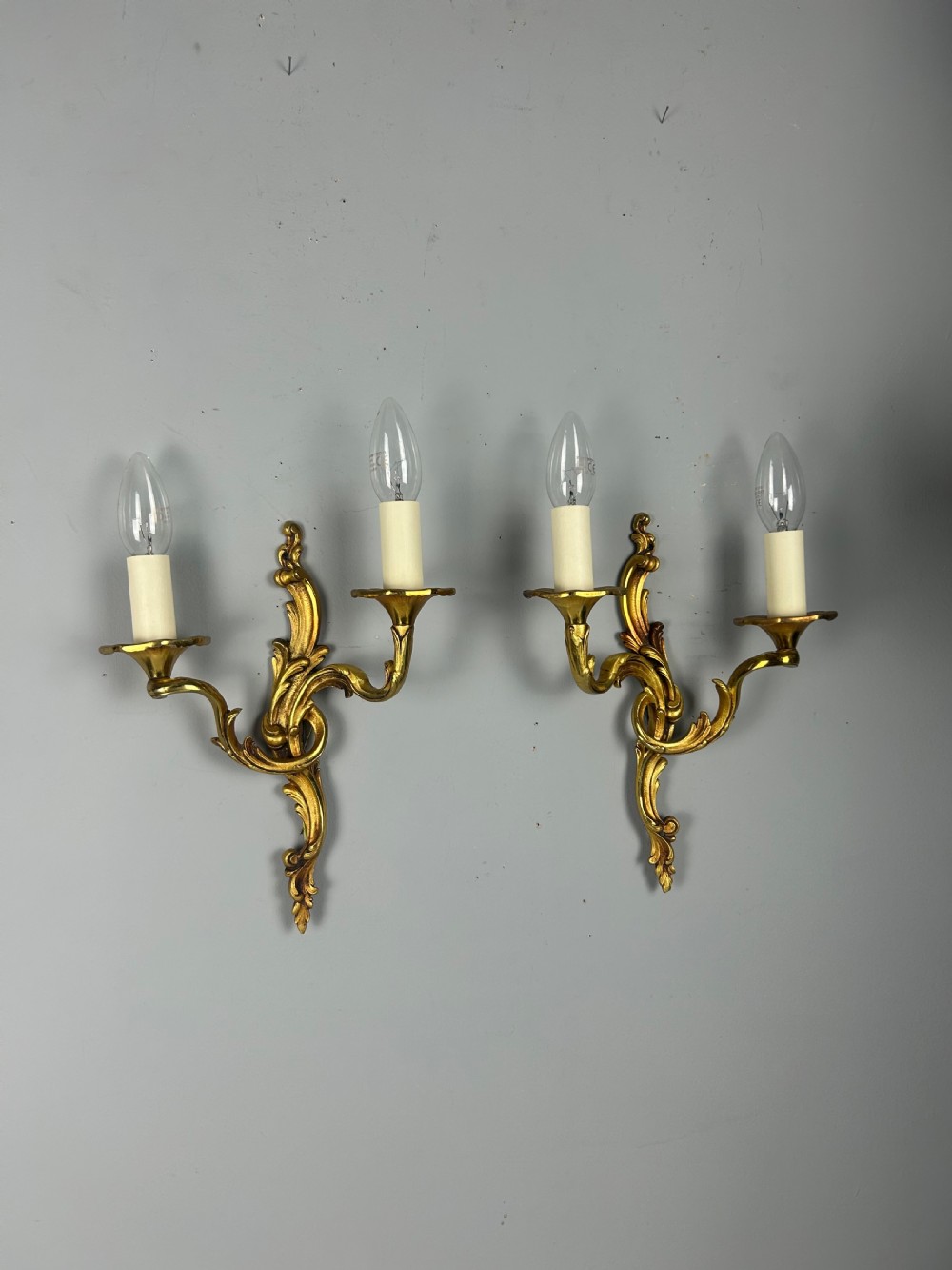 French Gilded Antique Wall Lights View II