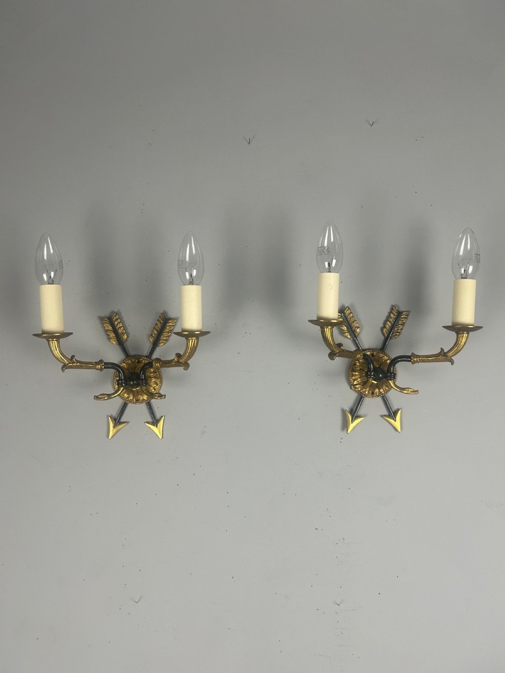 Pair Of French Empire Antique Wall Lights View IV