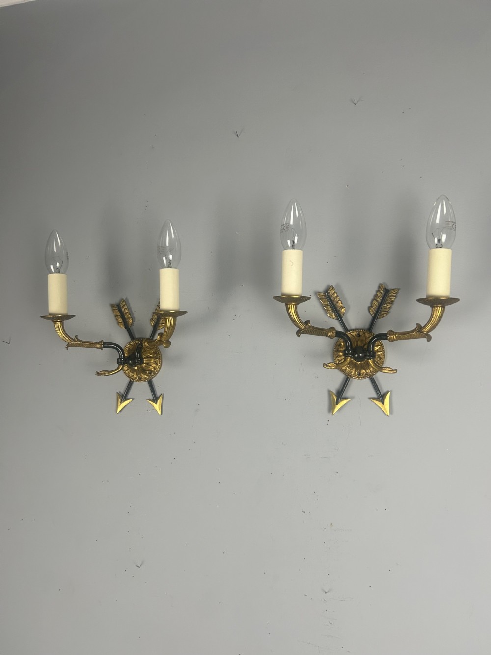 Pair Of French Empire Antique Wall Lights View V
