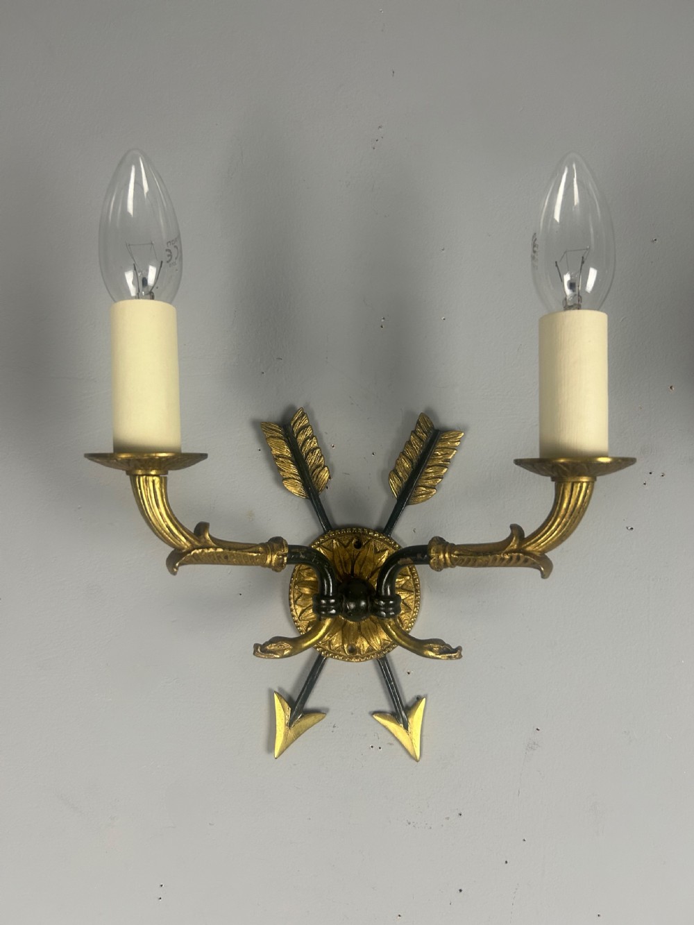 Pair Of French Empire Antique Wall Lights View IX