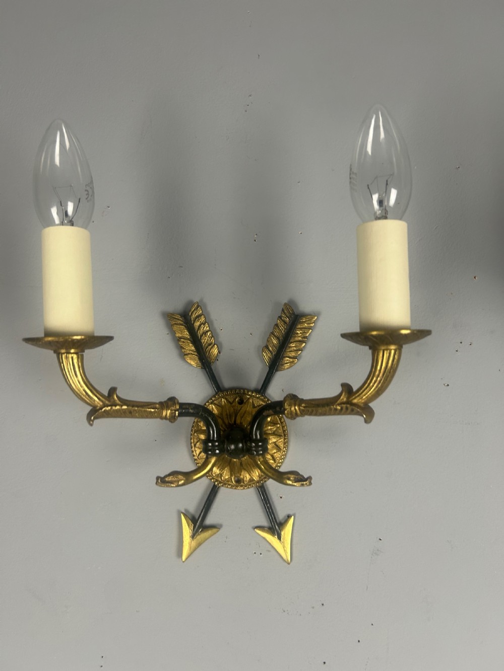Pair Of French Empire Antique Wall Lights View XI