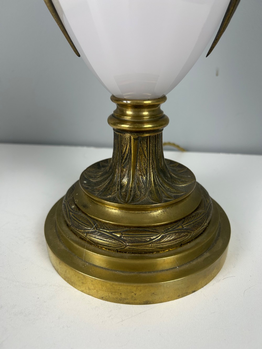 French Ormolu Porcelain Table Lamp 19th Century View V