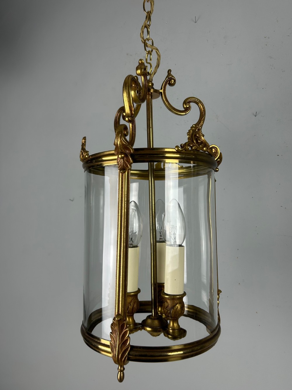 French Triple Light Lantern, Rewired