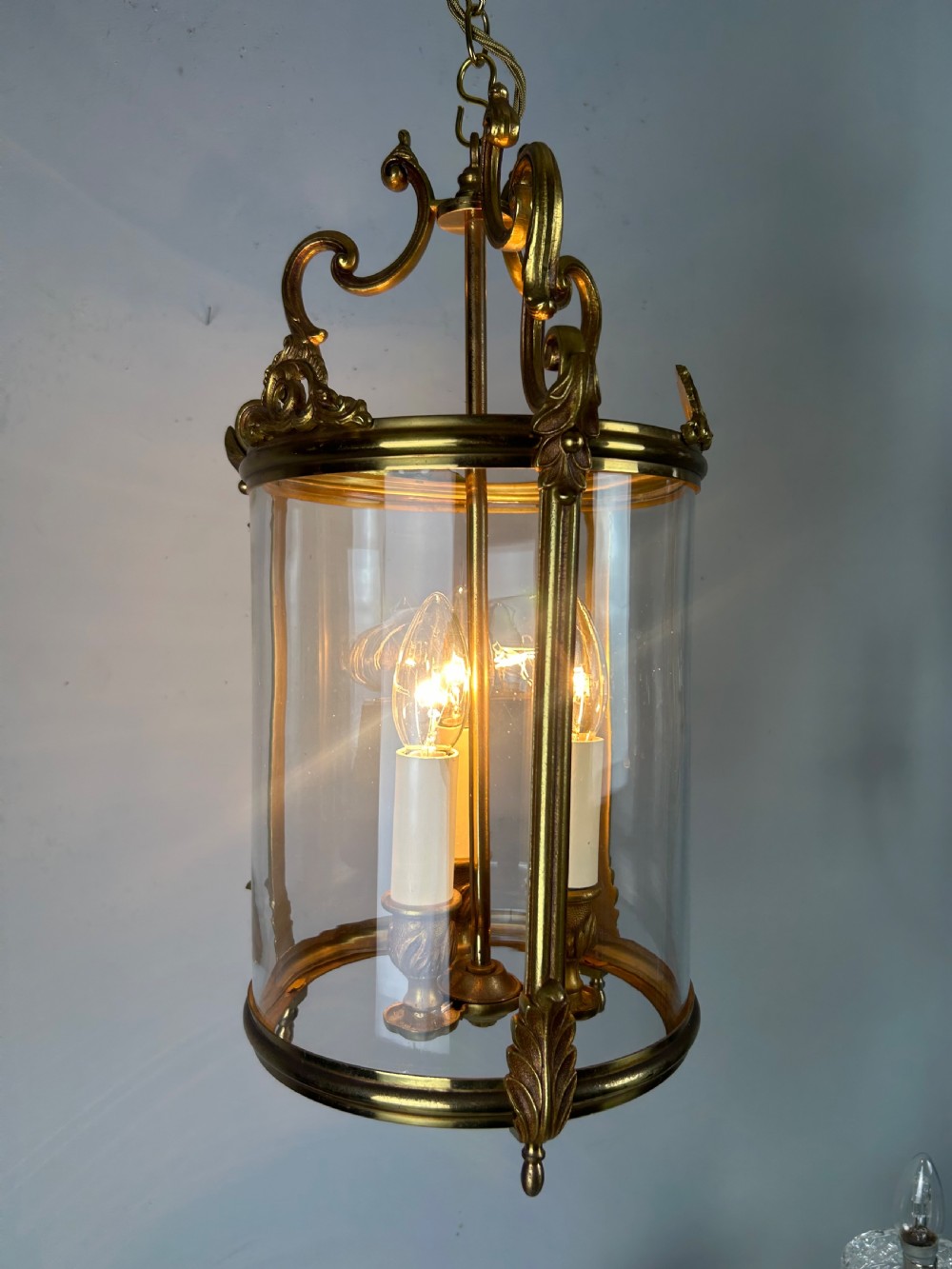 French Triple Light Lantern, Rewired View X