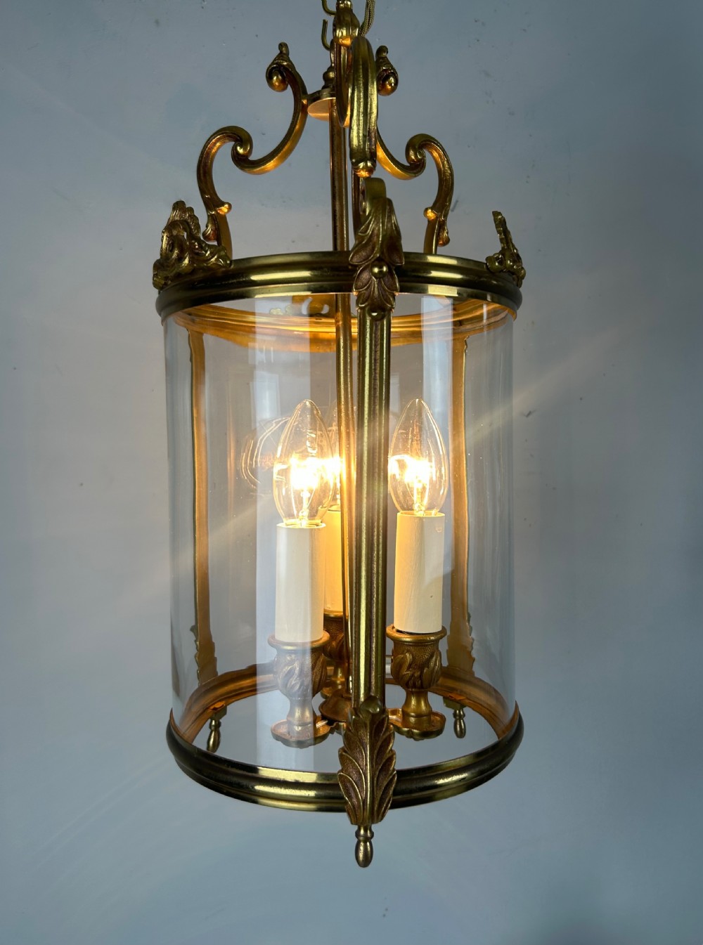 French Triple Light Lantern, Rewired View XI