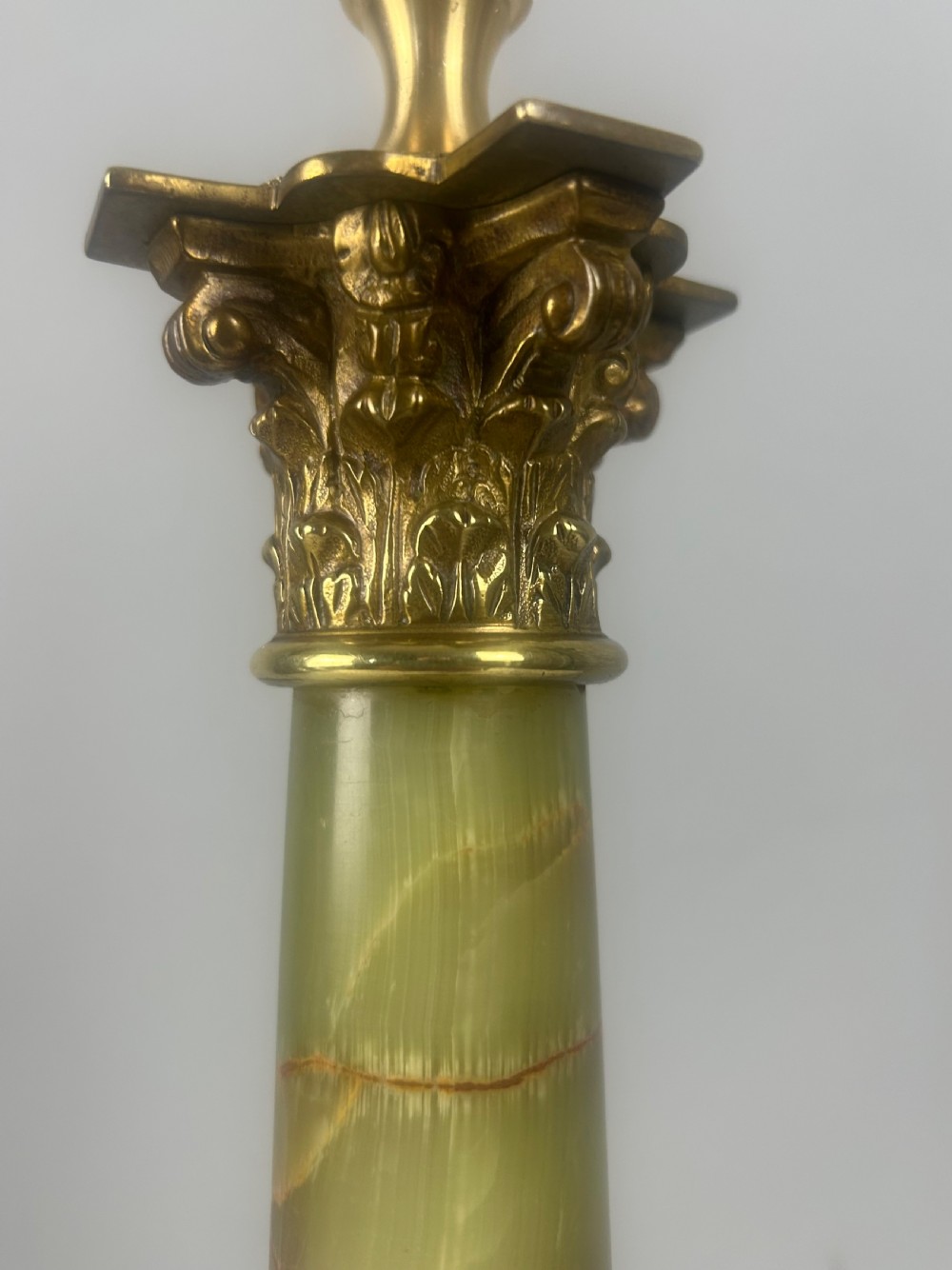 French Marble Column Table Lamp, Rewired & PAT tested  View VI
