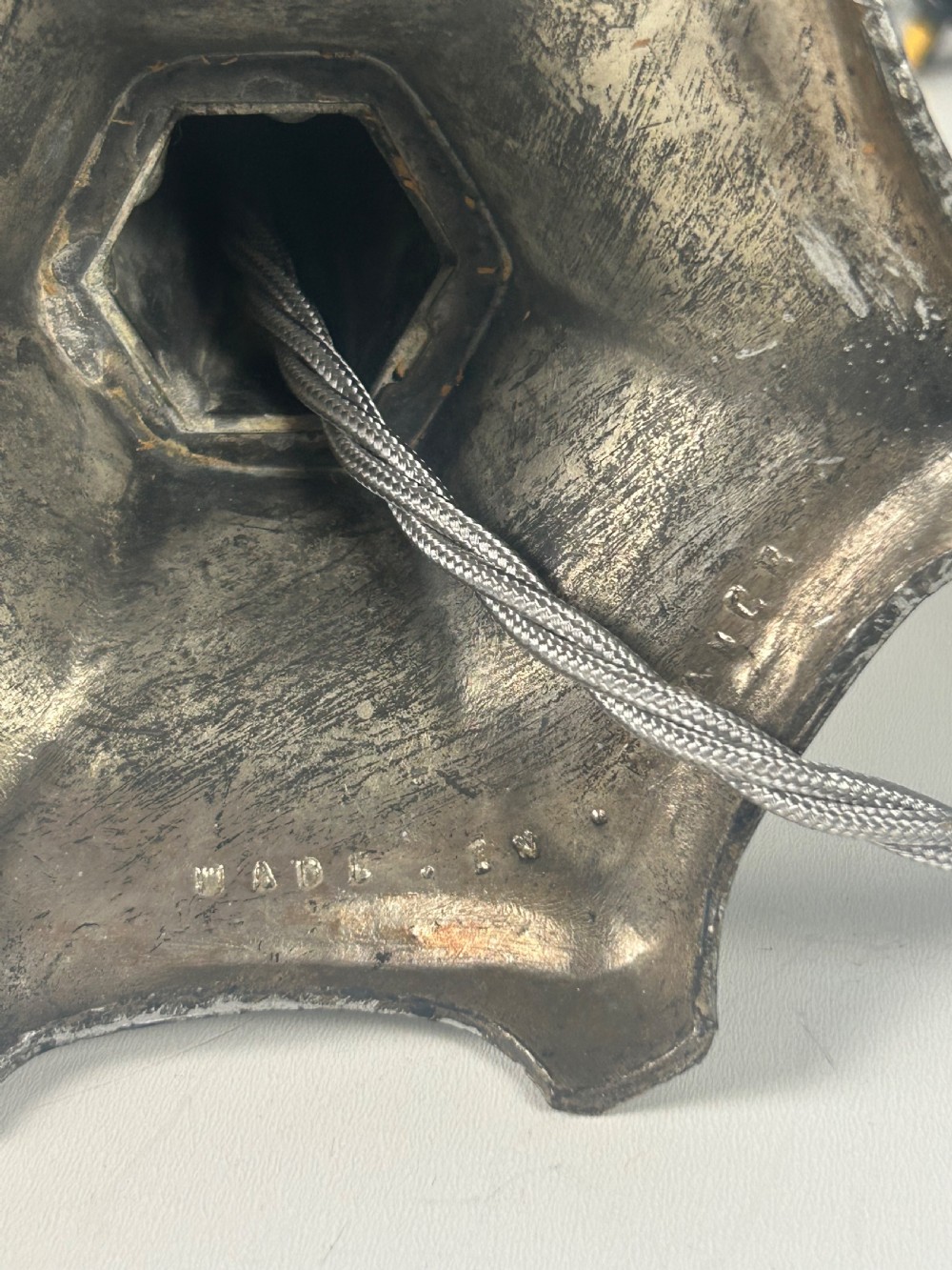 Small French Aged Silver Gilt Table Lamp, Rewired  View VI