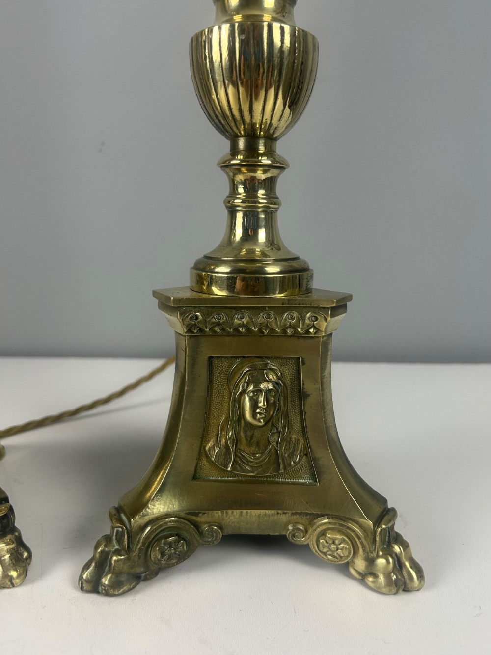 Pair of French Altar Candlestick Table Lamps, Rewired  View VII