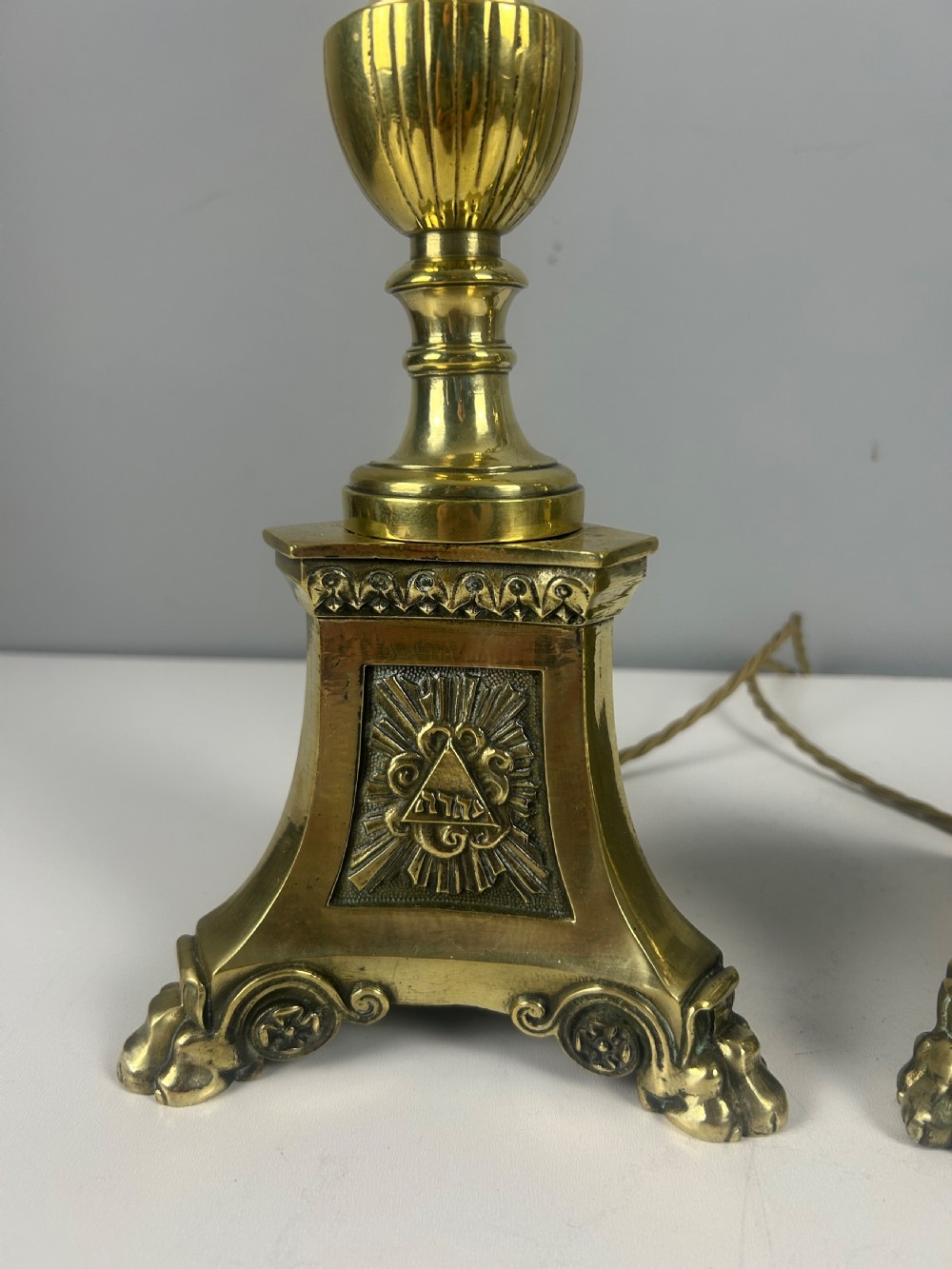 Pair of French Altar Candlestick Table Lamps, Rewired  View VIII