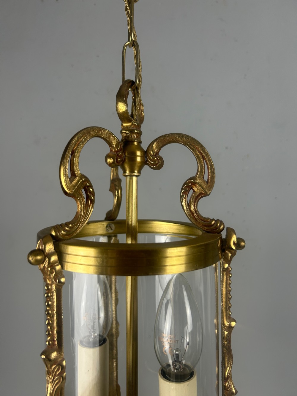 French Antique Twin Light Lantern, Rewired View VIII