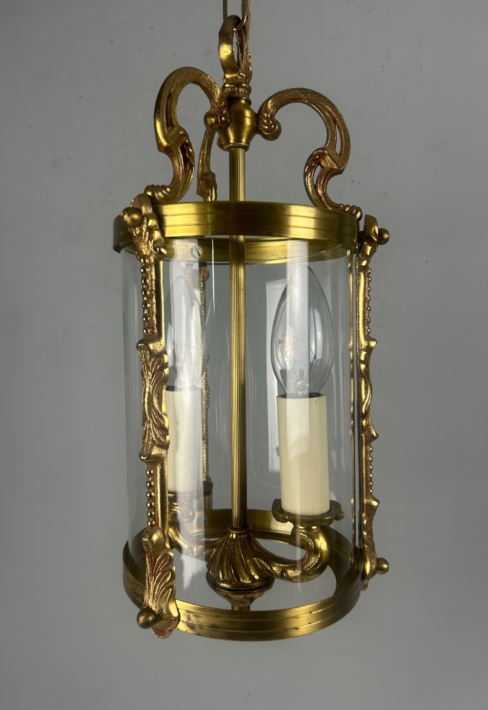 French Antique Twin Light Lantern, Rewired View X