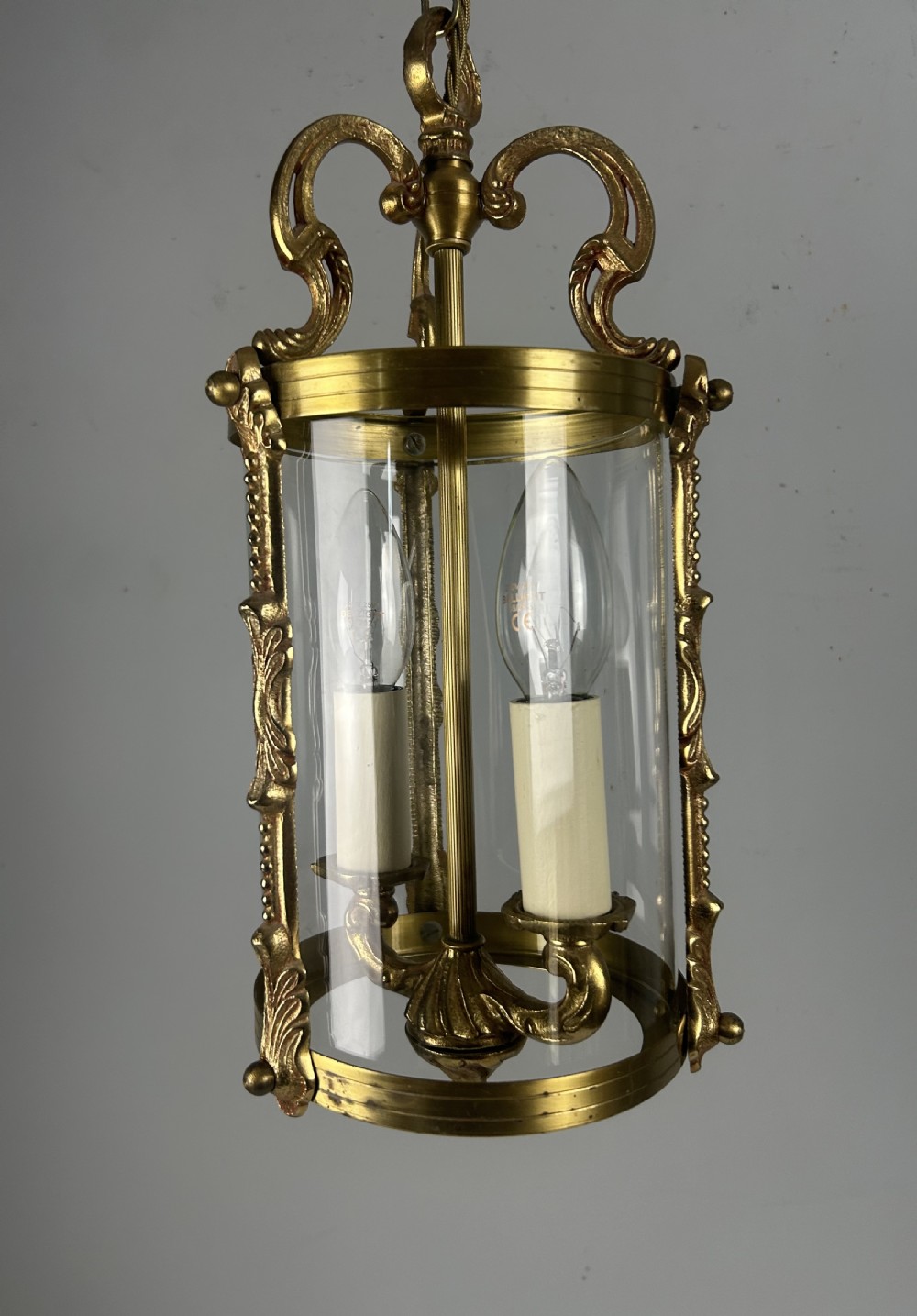 French Antique Twin Light Lantern, Rewired View XI