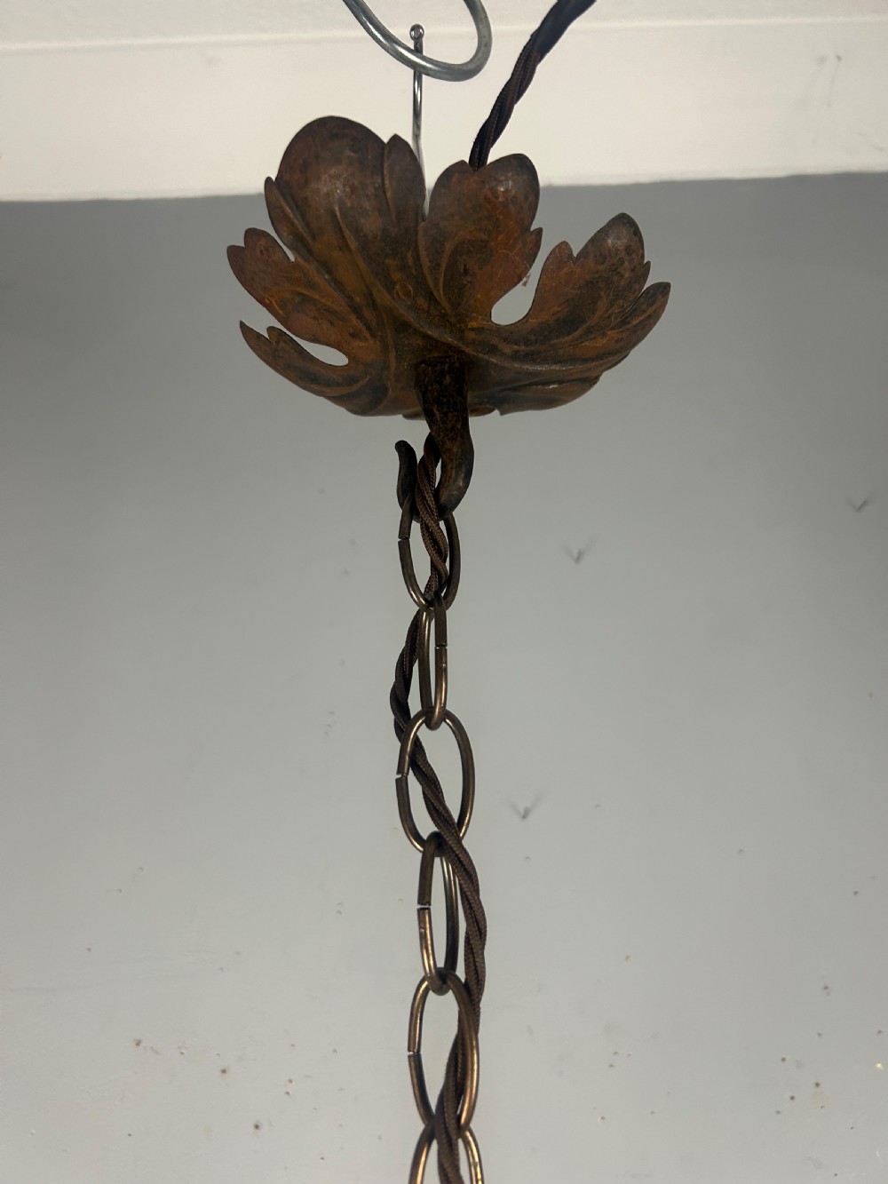 French Rustic 4 Light Chandelier, Rewired  View IV