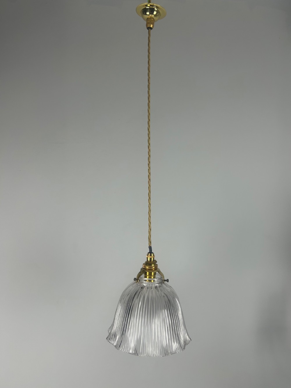Holophane Pendant Ceiling Light With Original Shade View IV