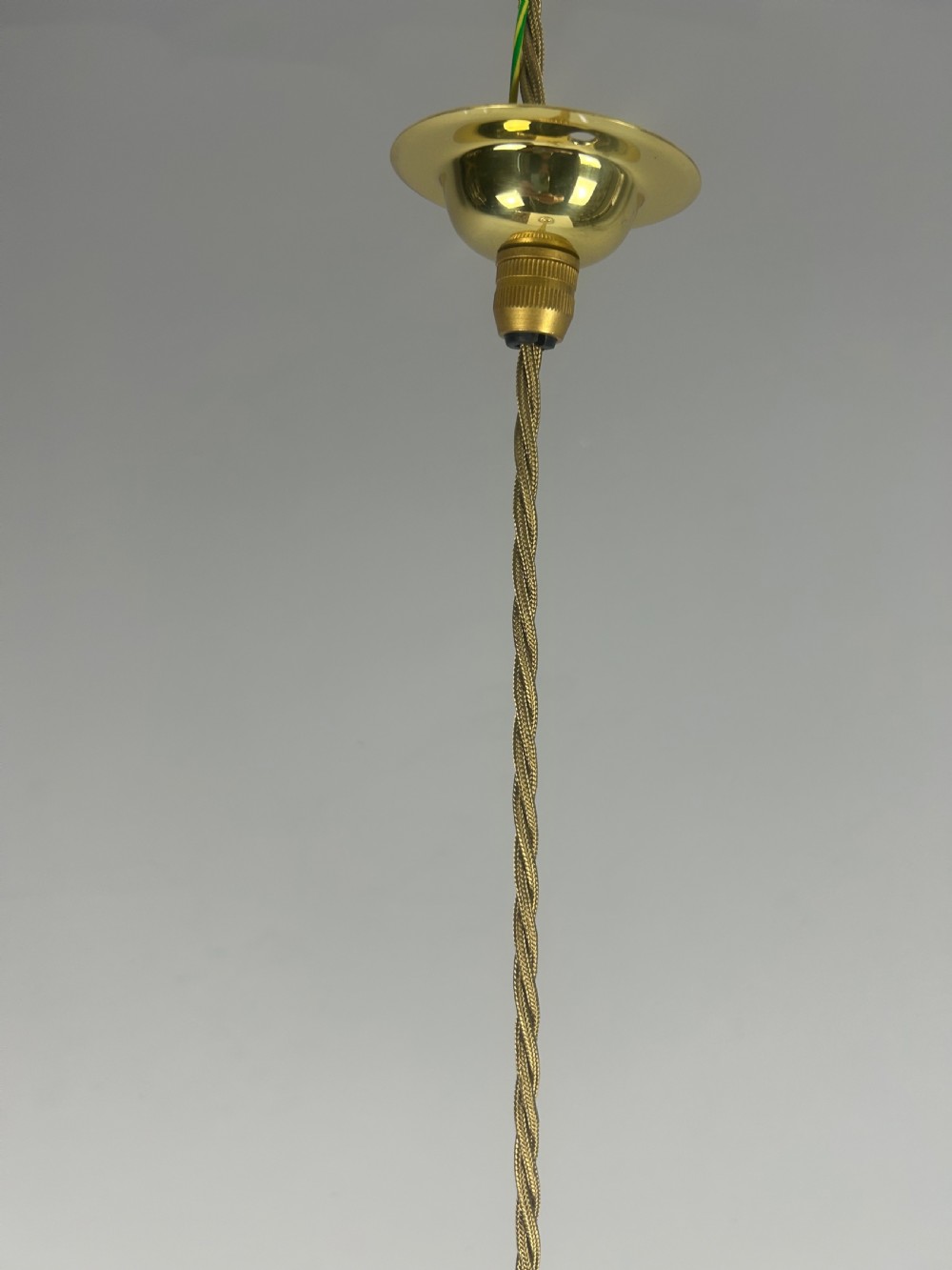 Holophane Pendant Ceiling Light With Original Shade View V
