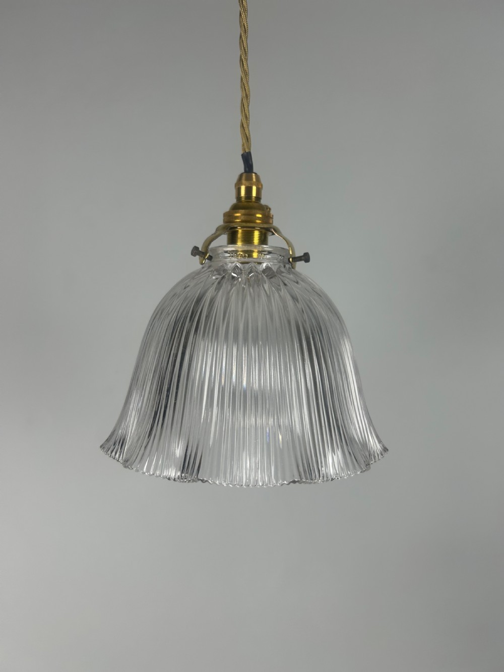 Holophane Pendant Ceiling Light With Original Shade View VI