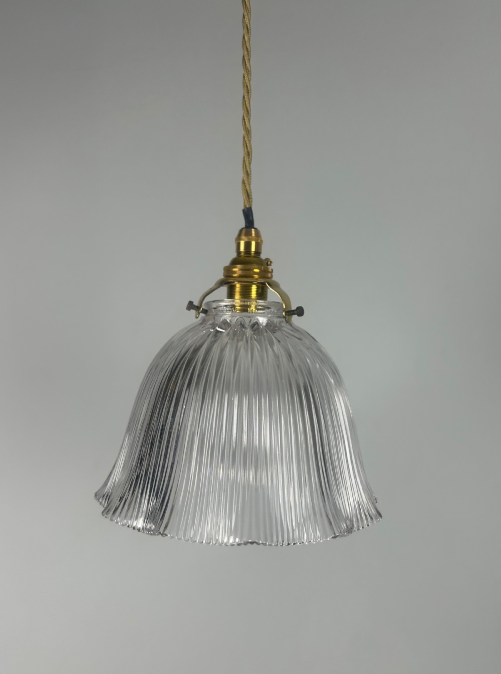 Holophane Pendant Ceiling Light With Original Shade View VII